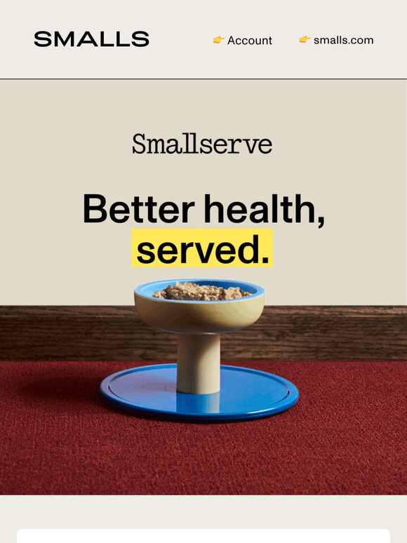 Fresh food is only half the story. Meet Smallserve.