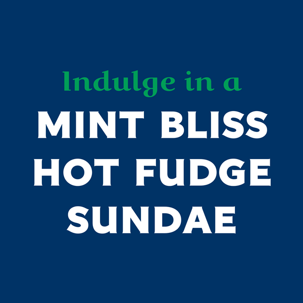 Indulge in a Mint Bliss Hot Fudge Sundae