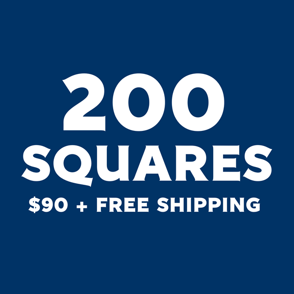200 Squares for $90 + Free Shipping