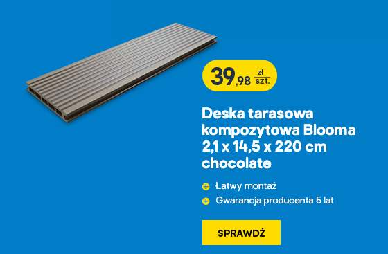 Deska tarasowa kompozytowa Blooma 2,1 x 14,5 x 220 cm chocolate
