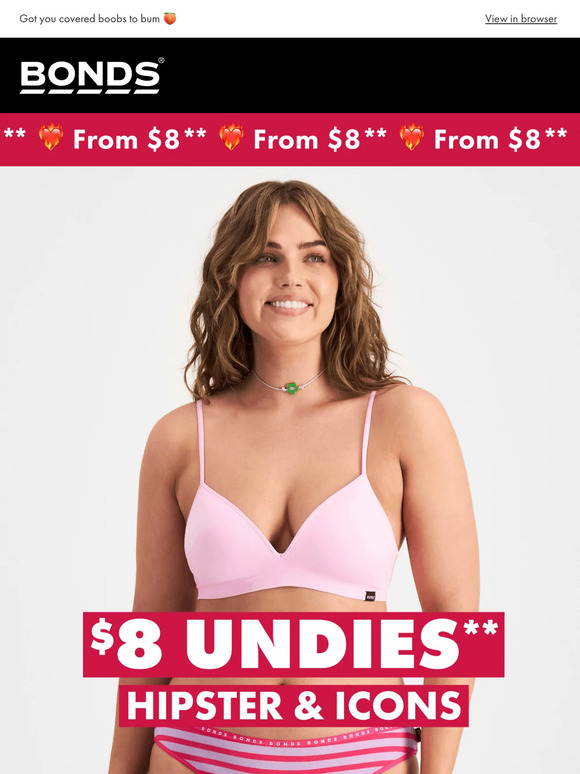 👁️👄👁️ $8 undies + MORE.