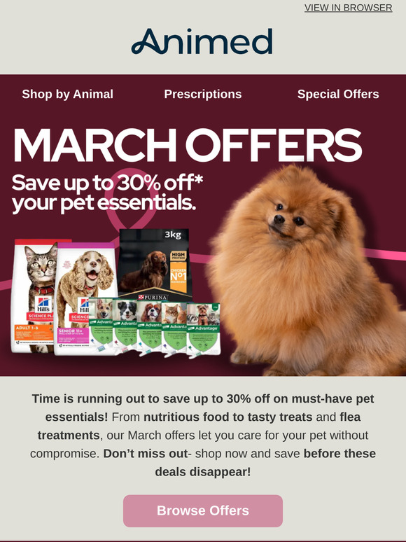 Time is running out to save up to 30% off 🐶