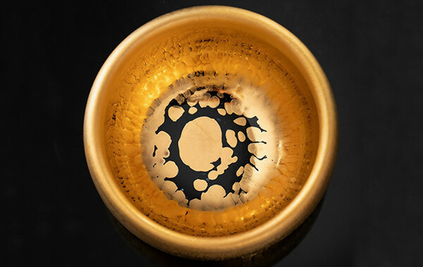 Pure Silver & 24K Gold Lined Teacups