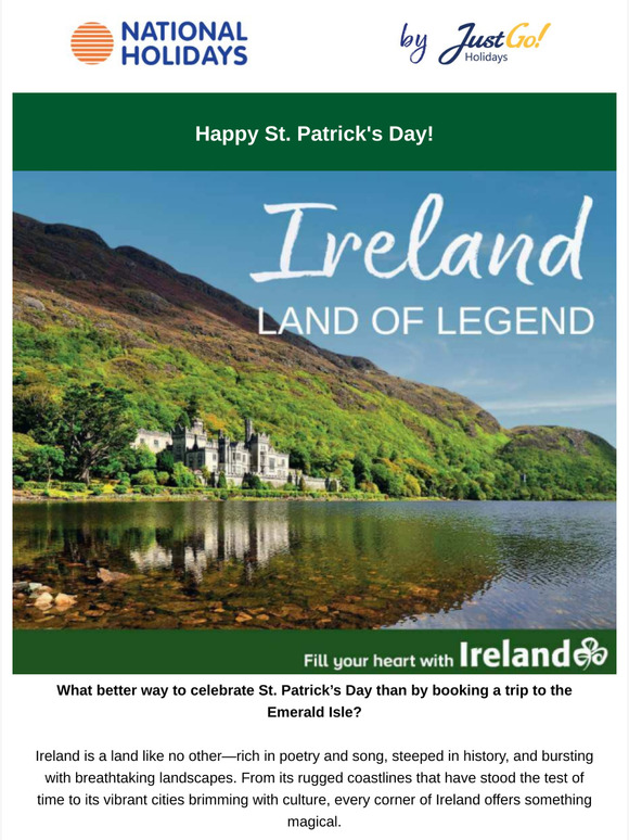 Celebrate St Patrick's Day with a magical trip to Ireland