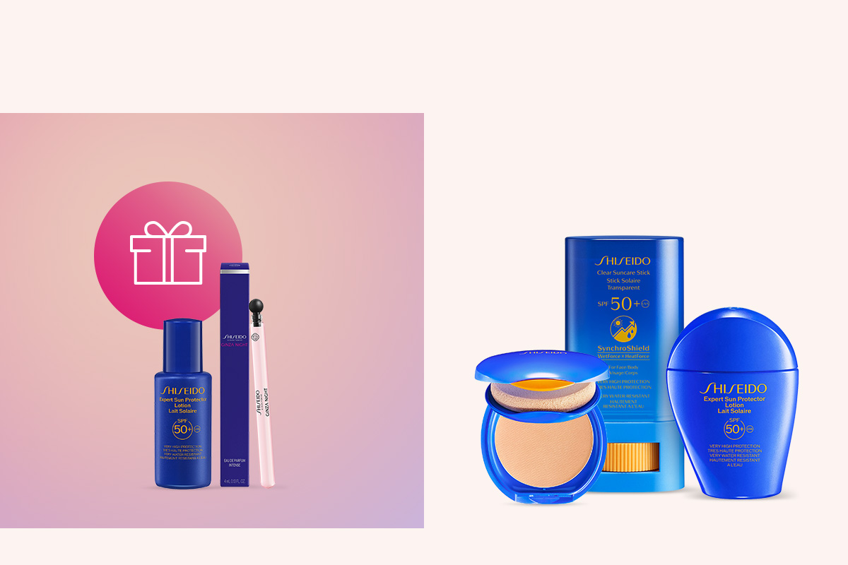 Opaľovacie mlieko či mini parfém Shiseido ako darček