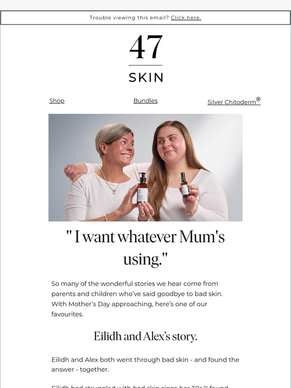 A heart-warming mother/daughter skin story ❤️