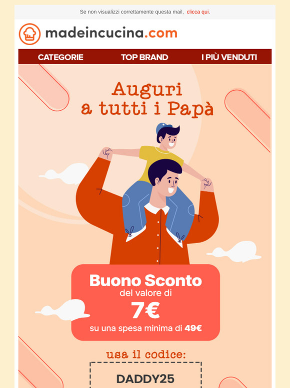 Grazie papà, sei proprio Buono! 7 euro di sconto subito per te!