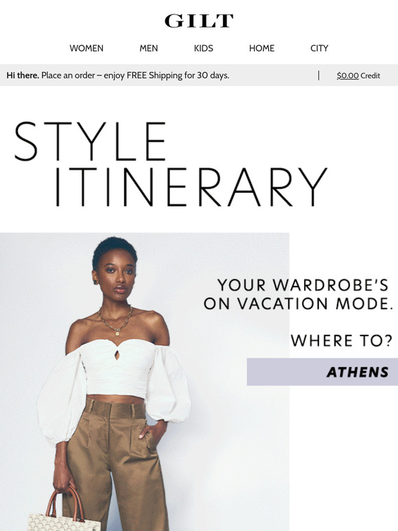 ATTACHED: Your Style Itinerary