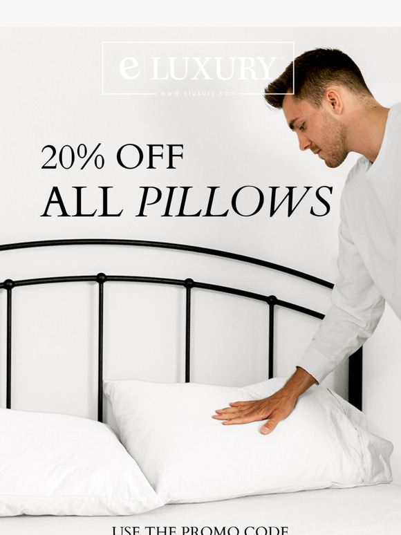 20% OFF ALL PILLOWS ENDS TOMORROW‼️😴