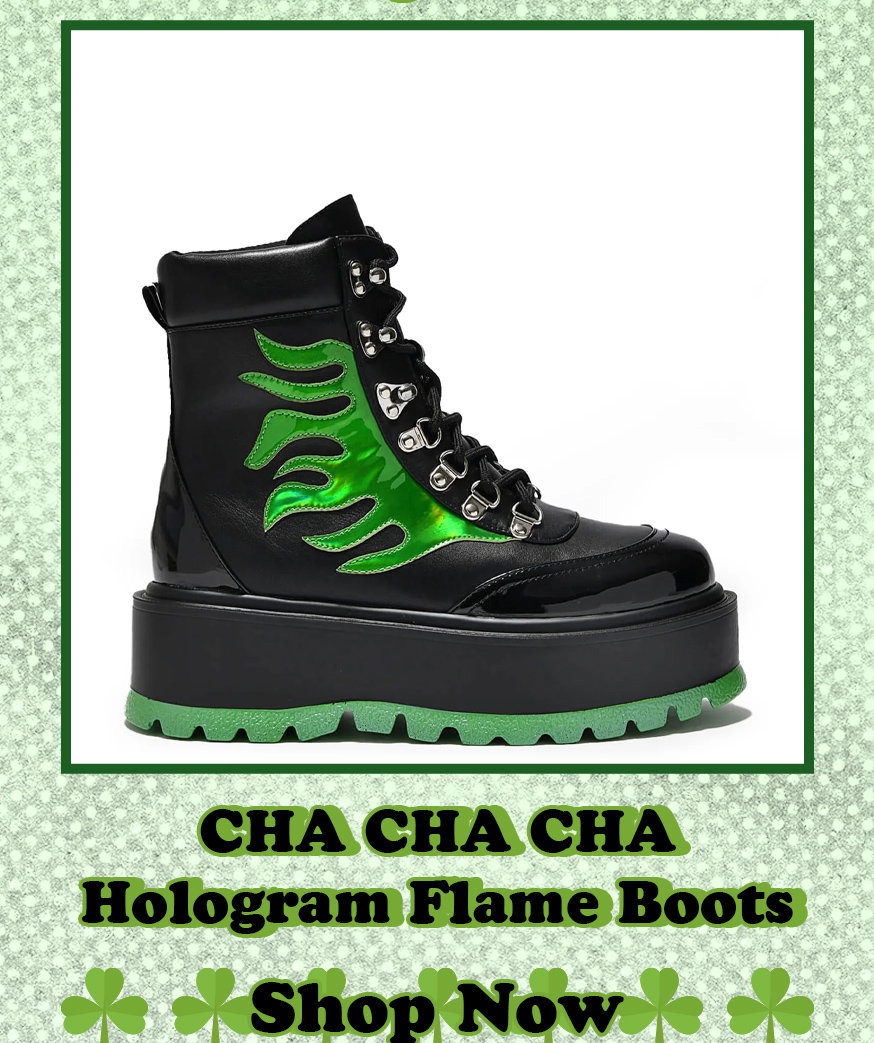 CHA CHA CHA Hologram Flame Boots