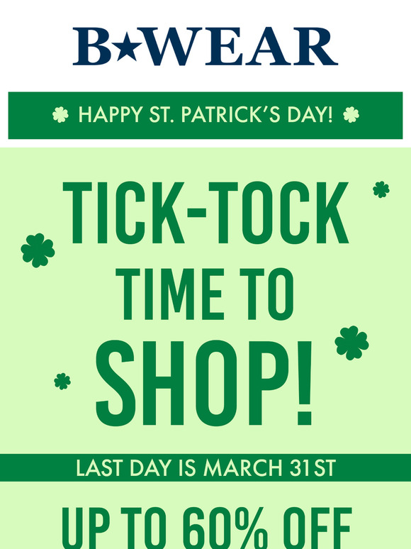 🍀 Lucky You! Entire Store is up to 60% OFF!