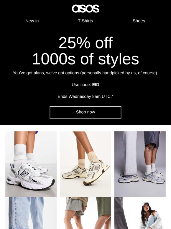 25% off 1000s of styles