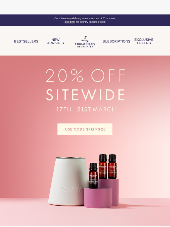 🌼 Enjoy 20% Off Sitewide Now!