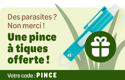 Une pince à tiques offerte !