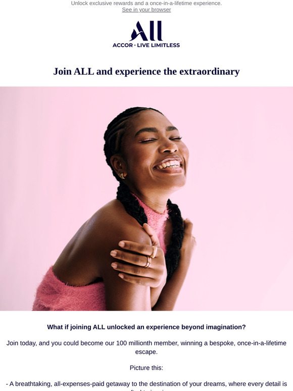 Will you be our 100 millionth member?