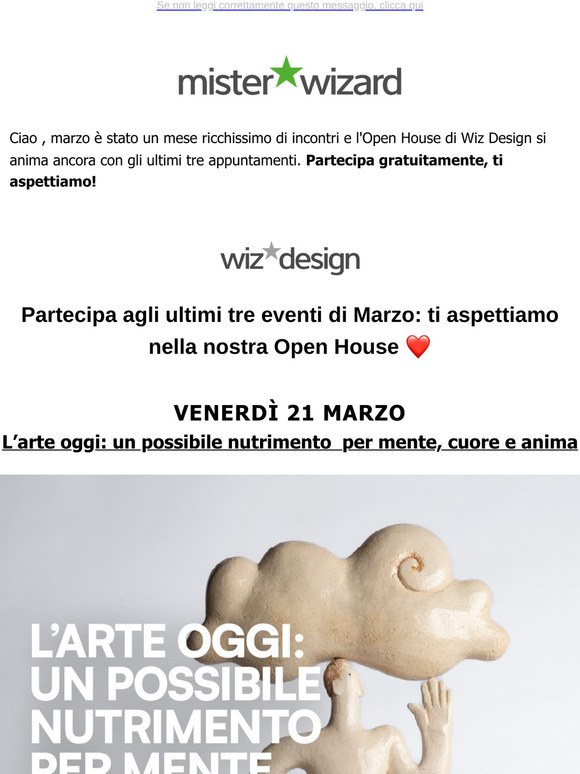 Ti invitiamo agli ultimi tre eventi di marzo ❤️