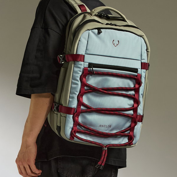 Antler Discovery Backpack in Mist Blue