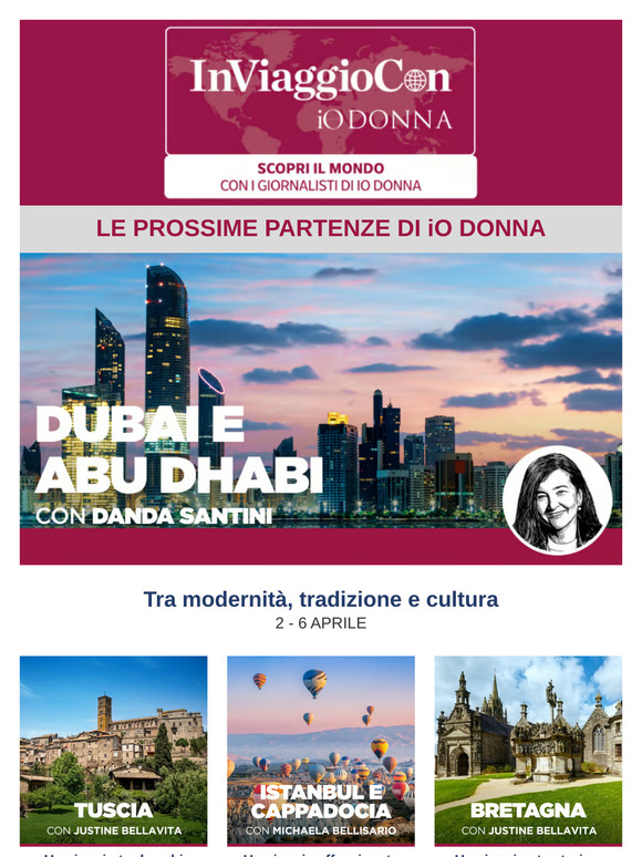 Parti con i giornalisti di iO Donna! 🗺️✈️