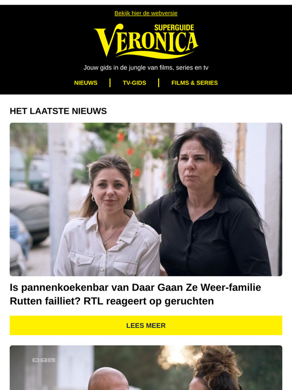Is pannenkoekenbar van Daar Gaan Ze Weer-familie Rutten failliet? RTL reageert op geruchten