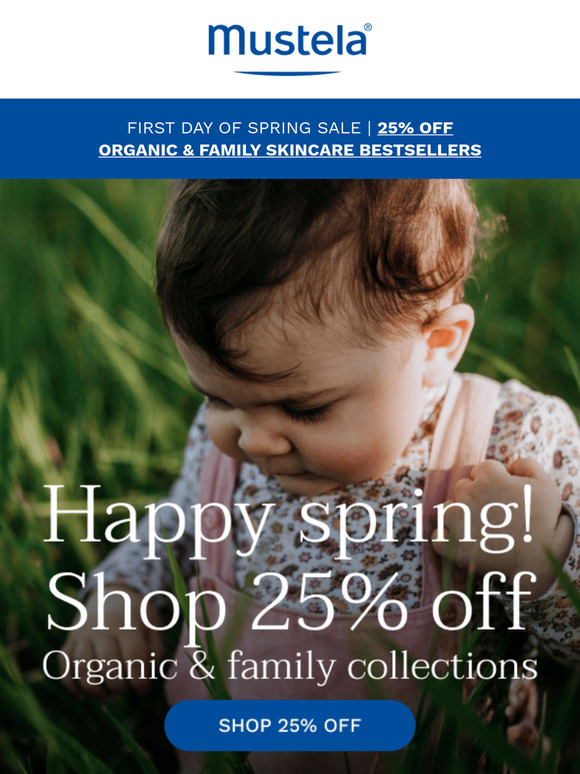 Spring into 25% off savings 🌸