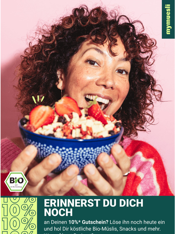 Dein 10% Gutschein wartet ⏰