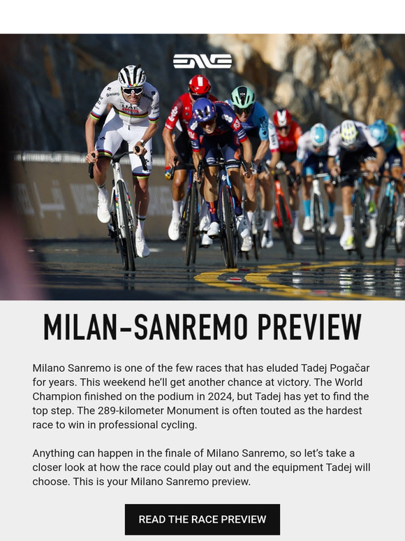 TADEJ CHASES THE ELUSIVE MILAN-SANREMO VICTORY