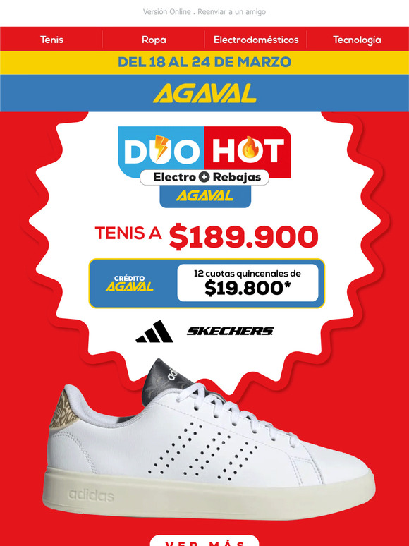 🔥 ¡Aprovecha el DÚO HOT! Tenis y más a precios increíbles