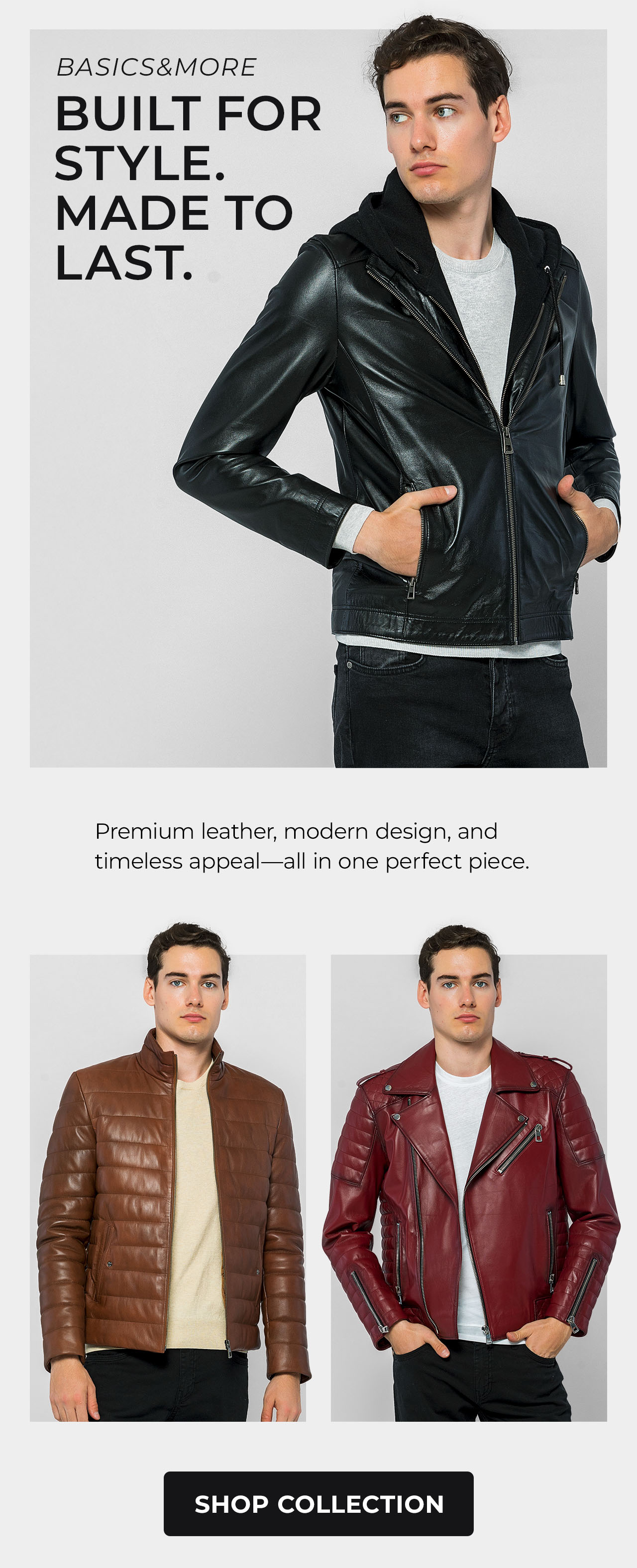 Basics&More Leather Jackets