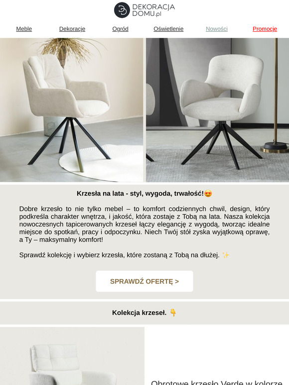 Styl, wygoda, trwałość.✅ Krzesła na lata.❤️