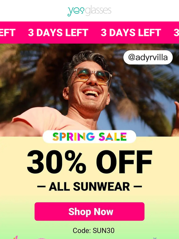 Last Call: Don’t Miss The Spring Sale 👓🌷
