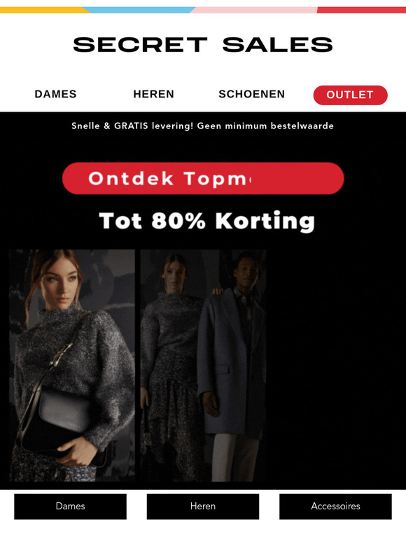 De meest modieuze en beste merken tot 80% korting!