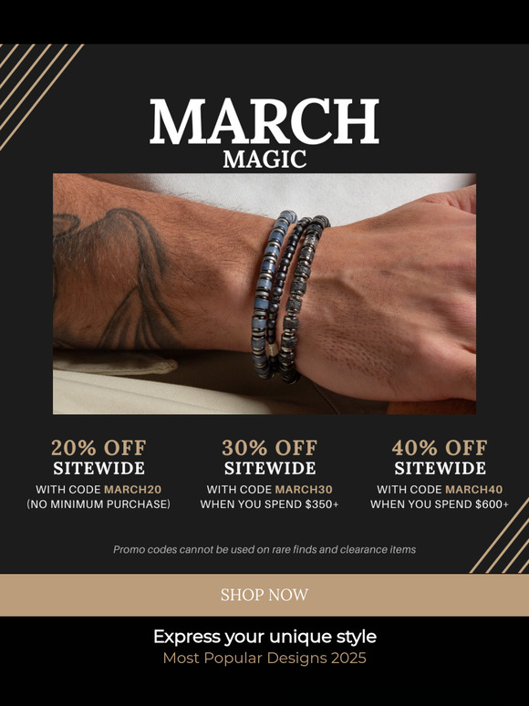 Give Your Wrist Some Love: March Bracelet Sale