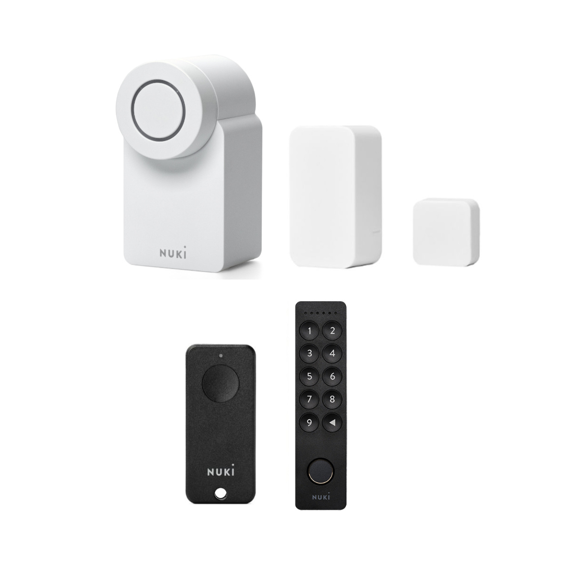Image of Nuki Smart Lock Go + Keypad 2.0 + Door Sensor + Fob - Komplett Set