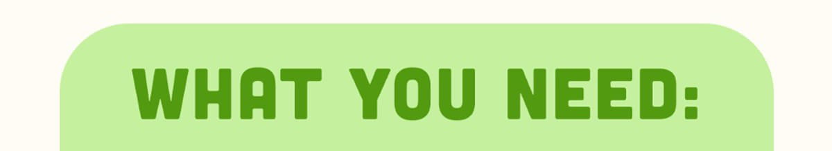 WHAT YOU NEED: