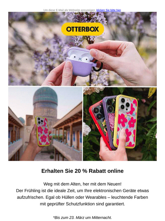Frühjahrsverkauf – nicht verpassen!