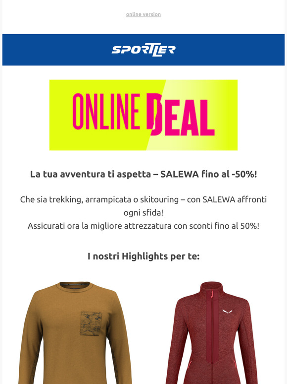 Vivi la montagna - SALEWA fino al -50%