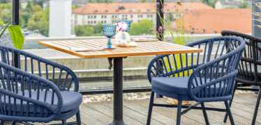 Teak-Tischplatte 