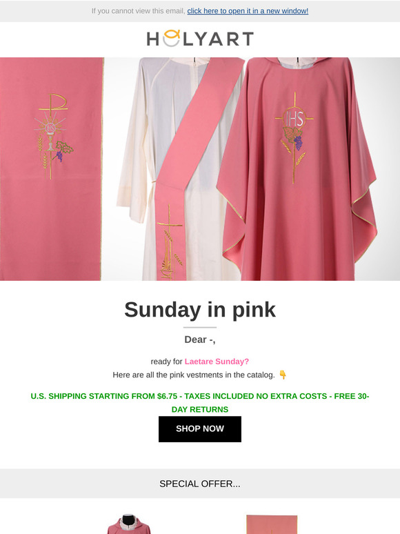 Dear —, sunday in pink