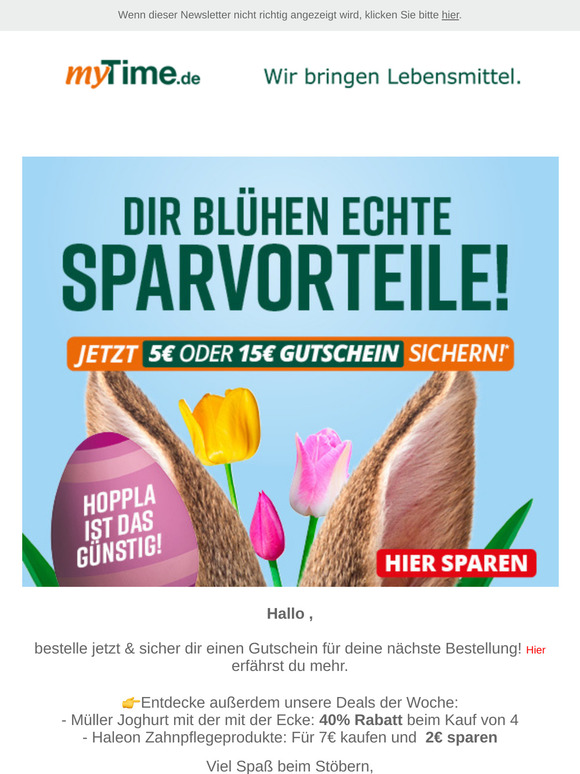 🎁🛒 Sicher dir jetzt einen 5€ oder 15€- Gutschein für deine nächste Bestellung! 🎉