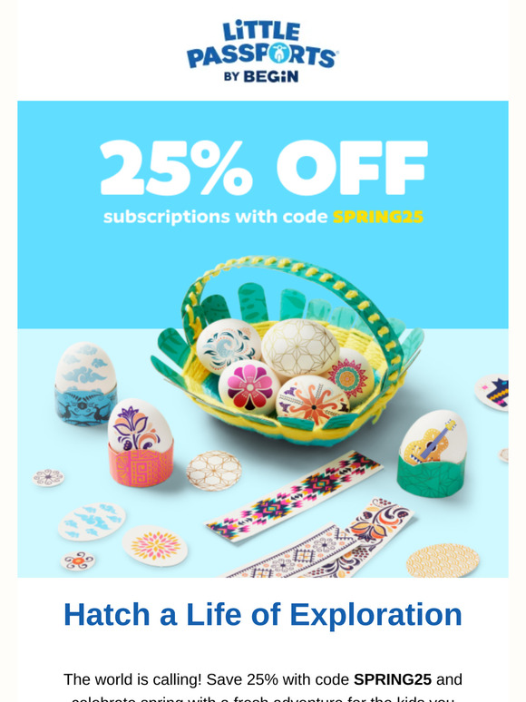 🐣 Hatch a new adventure with 25% off! 🐣