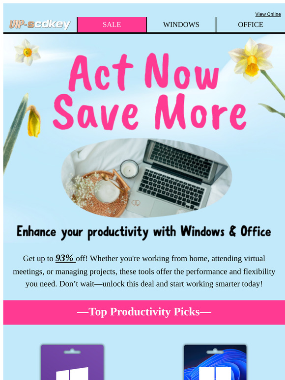 Don’t Wait – Boost Efficiency with Windows & Office