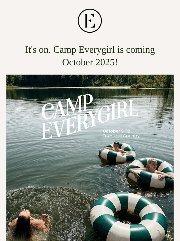 The Everygirl SAVE THE DATE Camp