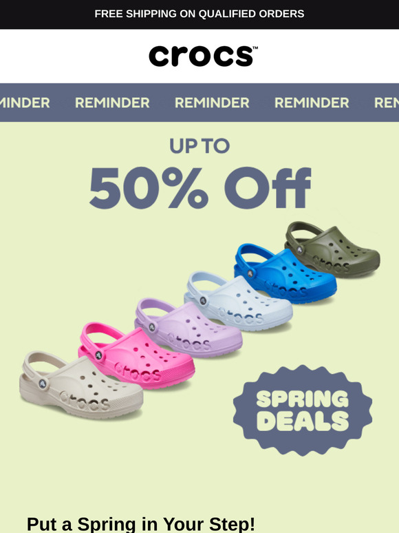 Spring Savings: Up to 50% Off!