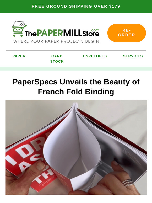 Unlock the Secrets of French Fold Book Binding with PaperSpecs