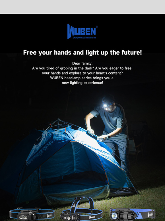 Free your hands, headlight series