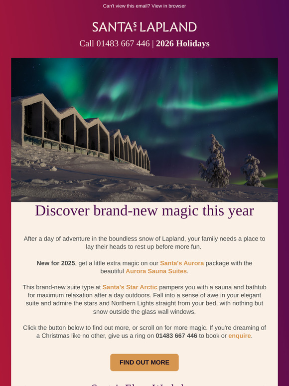 Introducing a brand-new addition to Santa's Lapland 🎅✨