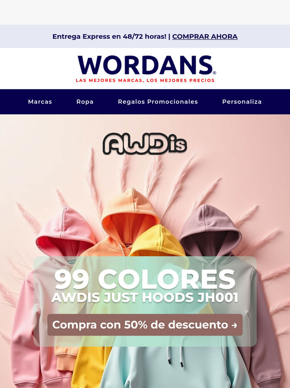 ¡99 colores, 1 sudadera – el match perfecto para tu marca!