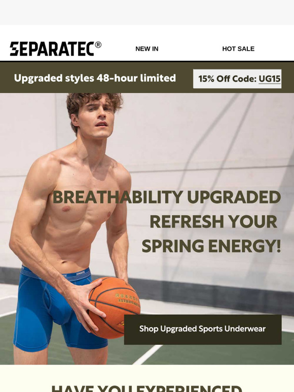 Upgraded Breathable Underwear, Boost Your Workout Efficiency💪