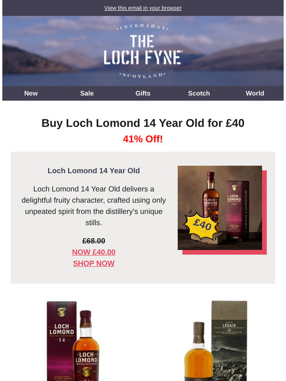 SALE: 41% Off Loch Lomond 14 Year Old