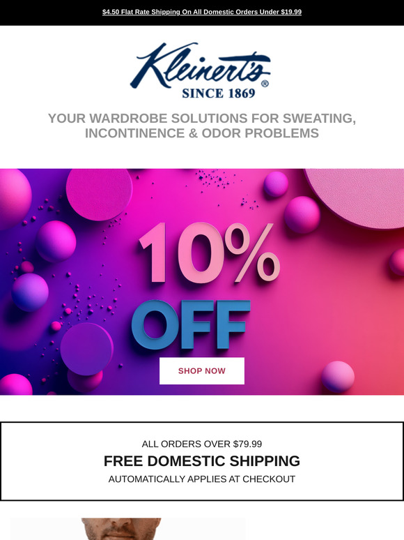 😰 Incontinence and Sweat A Daily Problem? Get 10% OFF Your Entire Order.